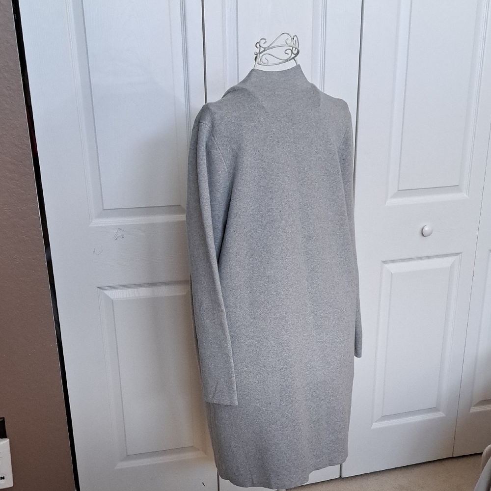 Gray Longline Coat - image 4